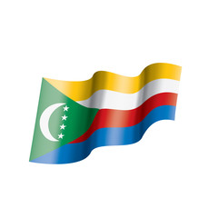 Comoros flag, vector illustration on a white background