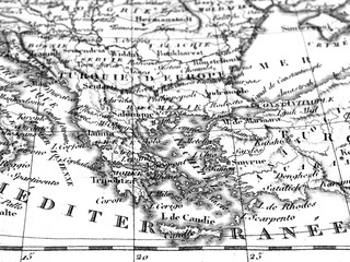 Fototapeta na wymiar 古地図　ギリシャ 