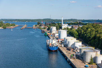 Bunkerstation im Nordhafen Nord-Ostsee-Kanal Kiel Holtenau