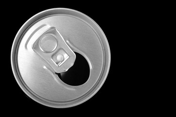 soda can on black