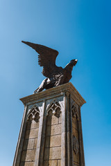 Gothic style large statue of a Griffin