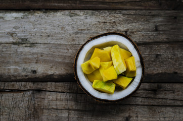 pumpkin in coconut milk Thai style dessert