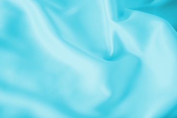 Smooth elegant shiny turquoise silk or satin luxury cloth texture can use as abstract holidays...