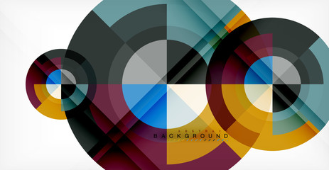 Obraz premium Vector circle abstract background