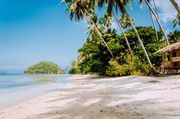 Aluminium Prints Tropical beach Tropical island beach landscape, El-Nido, Palawan, Philippines