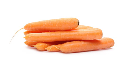 Carrots isolated on white background