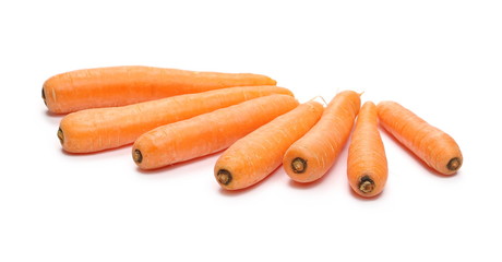 Carrots isolated on white background