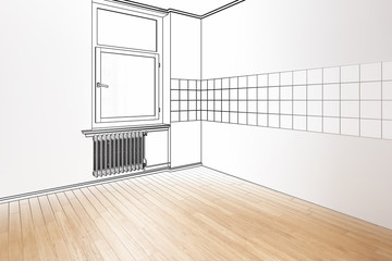 Renovierte Küche (Entwurf)