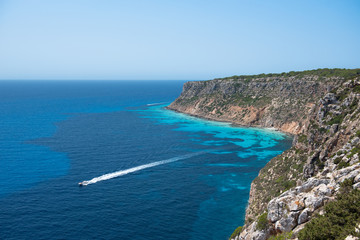 Fototapeta na wymiar Klippen von Formentera
