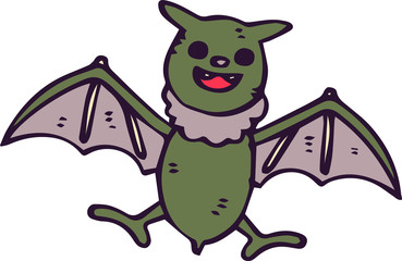 Halloween Illustration of Bat