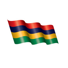 Mauritius flag, vector illustration on a white background