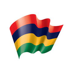 Mauritius flag, vector illustration on a white background