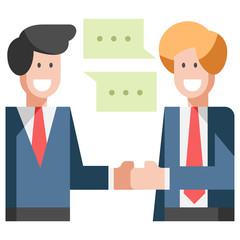 Deal Flat illustration