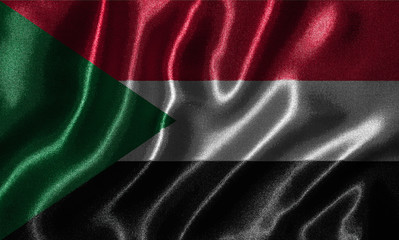 Wallpaper by Sudan flag and waving flag by fabric.