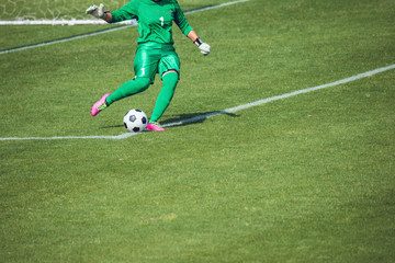 Obraz premium 女子サッカー試合風景