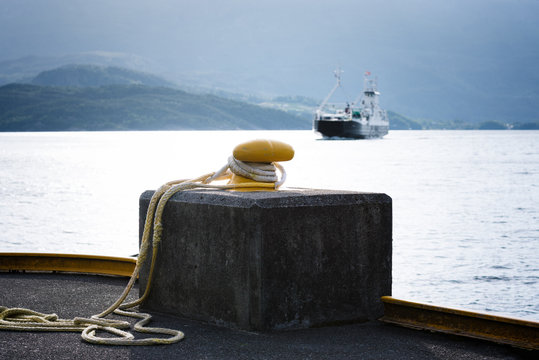 Bitt on the dock in Norway