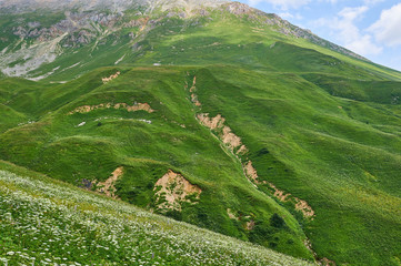 The Caucasus mountains in Russia