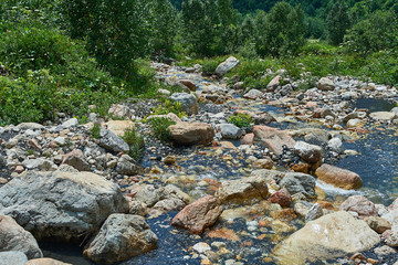The Caucasus mountains in Russia