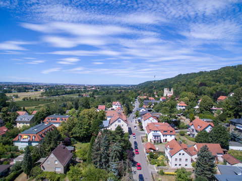 Luftbild Elbhang Pillnitz Dresden Drohne warm sommer sch&ouml;nes wetter Himmel