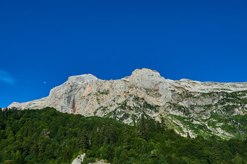 The Caucasus mountains in Russia