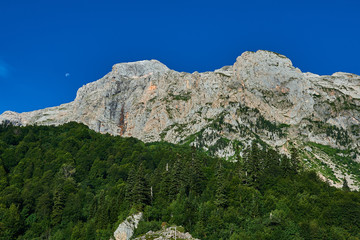 The Caucasus mountains in Russia