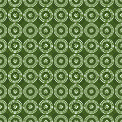 African shweshwe flower pattern