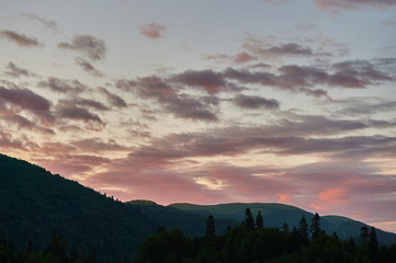 The Caucasus mountains in Russia