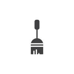 Sweeping broom vector icon. filled flat sign for mobile concept and web design. Broom stick simple solid icon. Symbol, logo illustration. Pixel perfect vector graphics