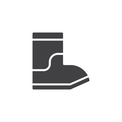 Rain boots vector icon. filled flat sign for mobile concept and web design. simple solid icon. Symbol, logo illustration. Pixel perfect vector graphics