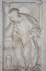 Italy, Rome, basilica of San Giovanni in Laterano, Lateran Cloister, view and details of statues, sculptures, frescoes, mosaics,