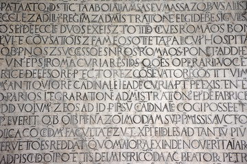 Ancient writings in Latin language of religious texts, very common in religious and historical...