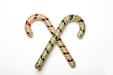christmas candy isolated white.