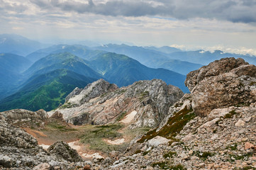 The Caucasus mountains in Russia