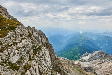 The Caucasus mountains in Russia