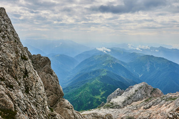 The Caucasus mountains in Russia