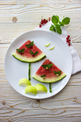 food art. watermelon