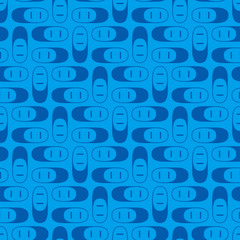 Cute geometric background. Seamless pattern.Vector. かわいい幾何学パターン