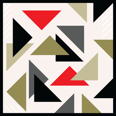 geometric scarf pattern design