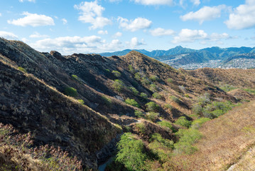Fototapeta premium ダイアモンドヘッド•ハイキング（Diamond Head Hiking Trail）