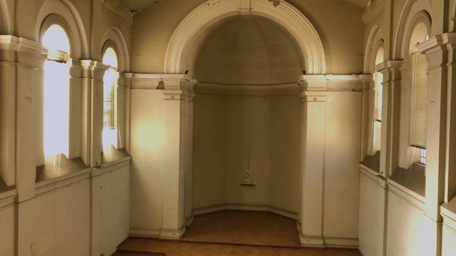 chapel inside abandoned convent, second floor