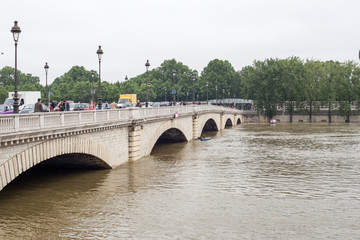 Fototapeta na wymiar Paris flood