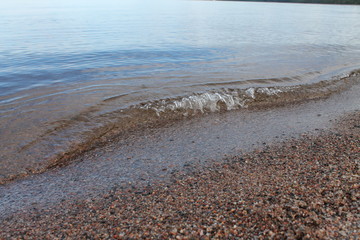 waves and sand