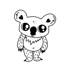 Doodle koala character