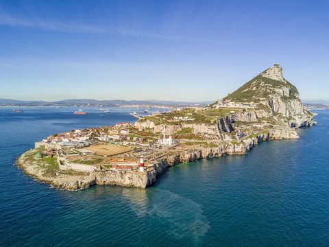 Gibraltar rock monolith, Gibraltar, Iberian Peninsula, British overseas territory, Europe