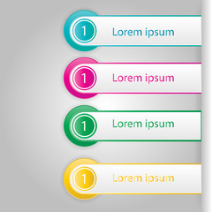 Obraz premium Vector illustration infographic five options.