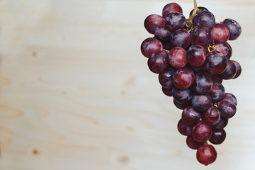 Bunch of red grapes.