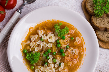 Thick traditional Italian soup