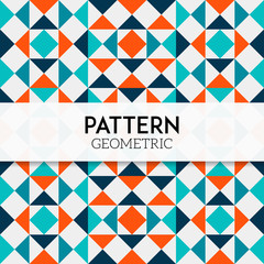 Background Pattern Geometric Retro Color