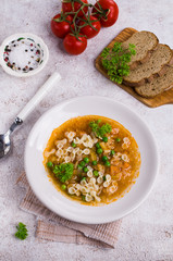 Thick traditional Italian soup