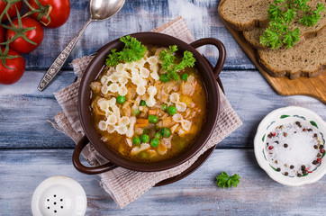 Thick traditional Italian soup